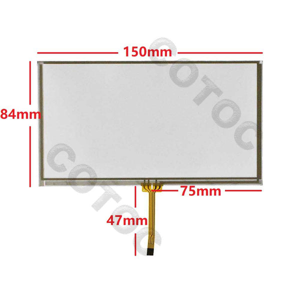 LA061WQ1(TD)(02) 6.1 inch 8 Pin Touch Screen Panel Glass Digitizer Navigation for TOYOTA Prius Camry 4Runner Tacoma