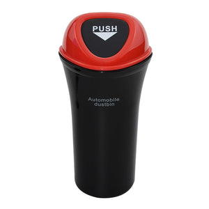 Car Trash Can Organizer Garbage Holder Red